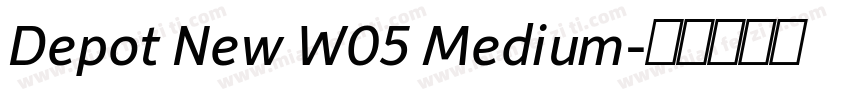 Depot New W05 Medium字体转换